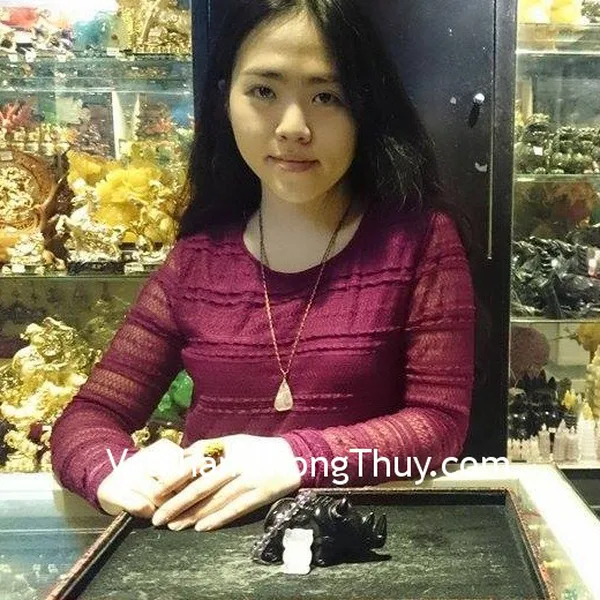 Chị Thủy - Khách mua Cú mèo hồng S5018-6, Tê giác hắc ngà HM116, Chuỗi thạch anh tím Nam Phi S5103-1660 và Nhẫn dây cước tỳ hưu S871