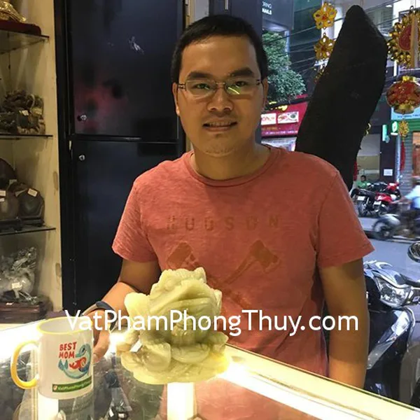 Anh Luân - Khách hàng mua Thiềm Thừ đá Cẩm Thạch Tây Tạng khủng CCT-L