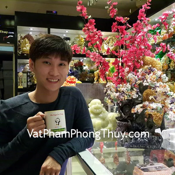 Anh Hiếu - khách hàng mua cây tài lộc phong thủy luân KC001