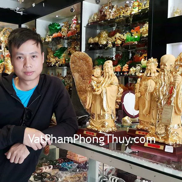 Anh Hải - khách hàng mua bộ tam đa mạ vàng sa kim lớn K171M