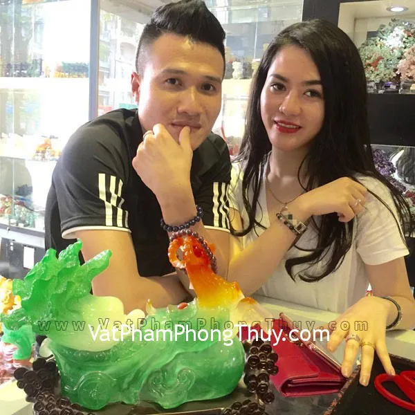 Anh Lâm - khách hàng mua tượng dê H088G, vòng tay đá thanh kim, vòng tay ngọc hồng lục bảo