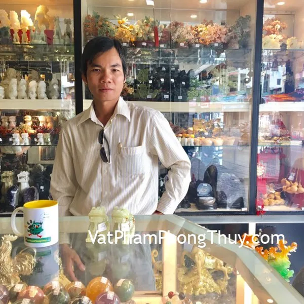 Anh Tuyến - khách hàng  mua cặp tỳ hưu bắc kinh xanh chuẩn BKX-S