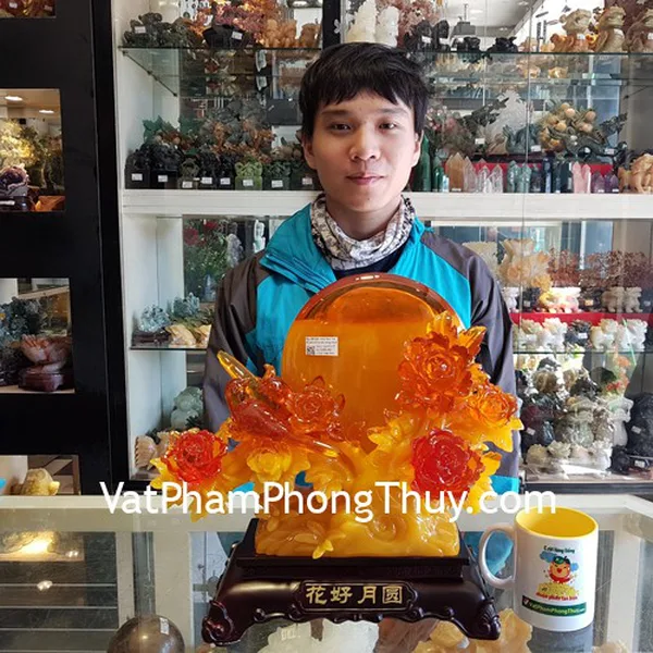 Anh Phước - khách hàng mua Tượng Mẫu đơn Hoa Hảo Nguyệt Viên LN211