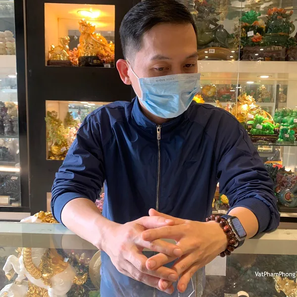 Anh Lương - Khách hàng mua Chuỗi mắt mèo đỏ đô 12 li S6441.
