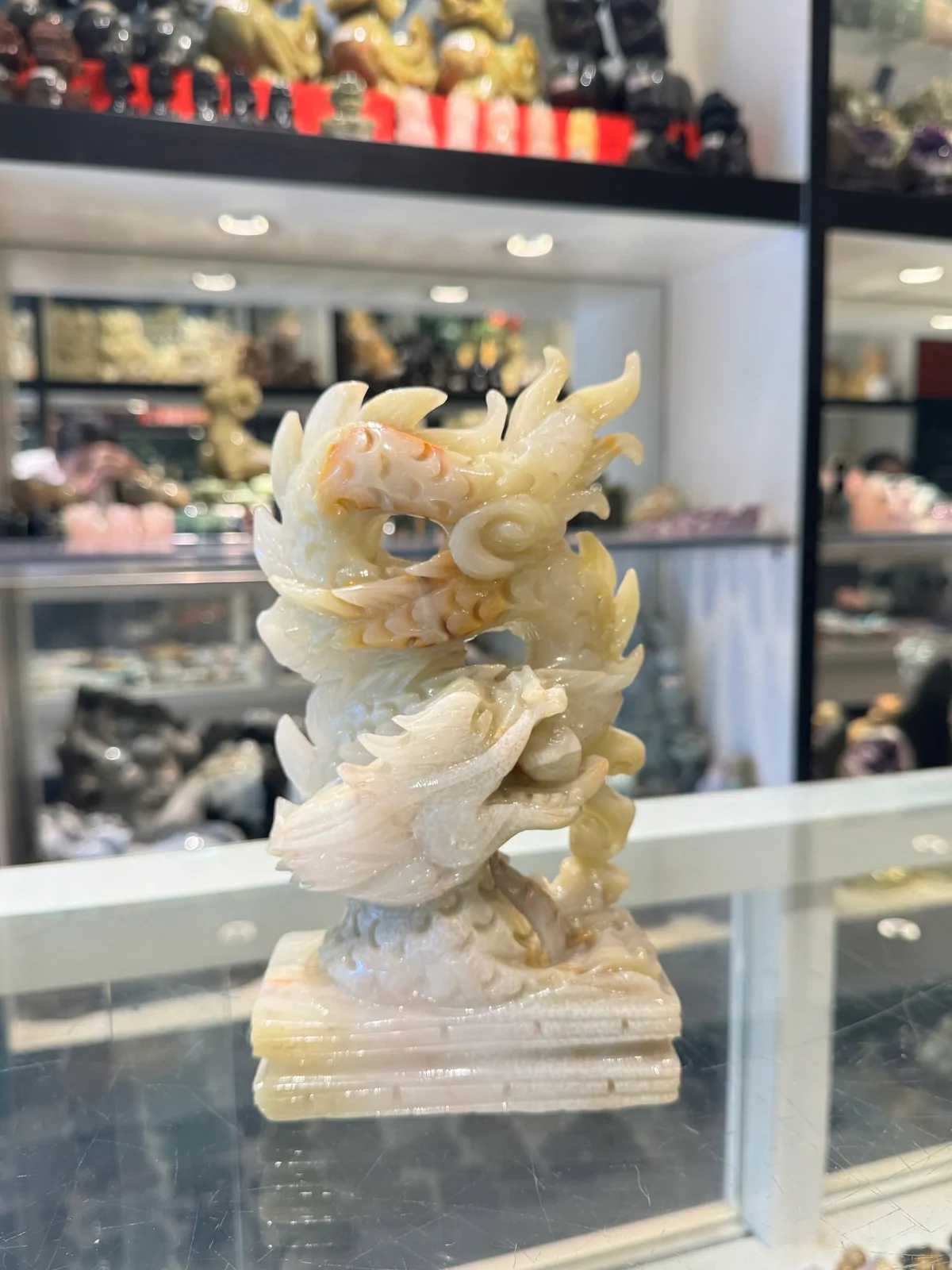 Rồng cẩm thạch đứng nhỏ N075