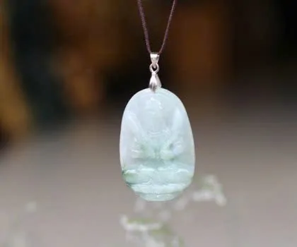 Phật bản mệnh Phỉ Thúy trung A+++ (Sửu+Dần) - Hư Không Tạng S6507-2