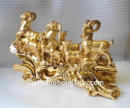Dê 9 con vàng - cửu dương hỷ thái FH022G