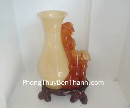 Bình trúc báo bình an ngọc trắng Y337