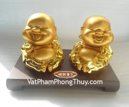 Phật di lặc vàng kim, 2 ông- Đồng tử chiêu tài FE314