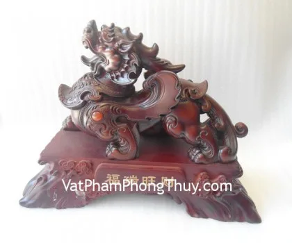 Tỳ hưu đế gỗ- Phước thụy vượng tài E018