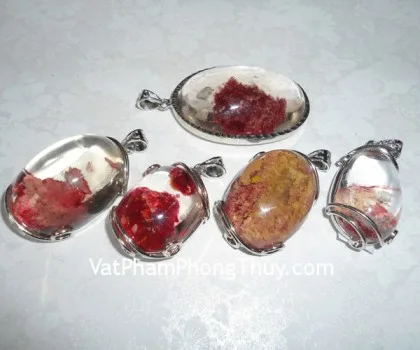 Mặt thạch anh ưu linh xanh S867