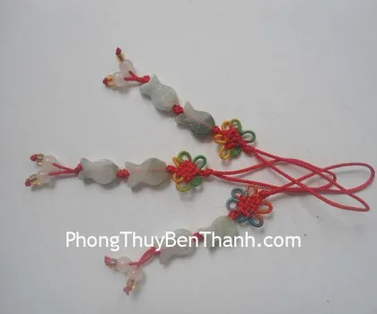 Móc đt 2 con cá Miến Điện S293