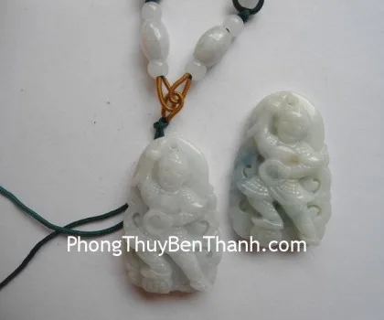Mặt đeo cổ Phật Di Lặc vân xanh (43.4g) S6627-S1-4254