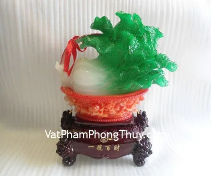 Bắp cải trên giỏ mẫu đơn đỏ - nhất lâm bách tài H187G