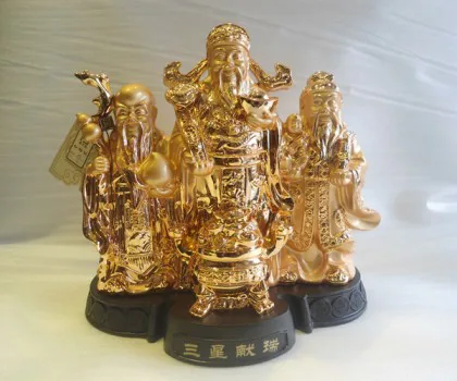 Tam đa vàng, chậu bảo nhỏ - tam tinh hiến thụy H231G