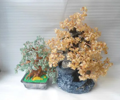 Cây thạch anh vàng , phong thủy luân HCA252