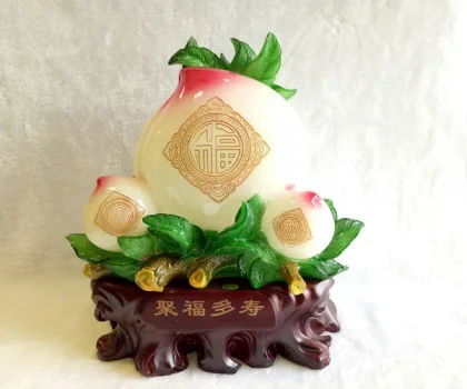 Đào trắng lớn, quả nhỏ dưới - tụ phước đa thọ H341G