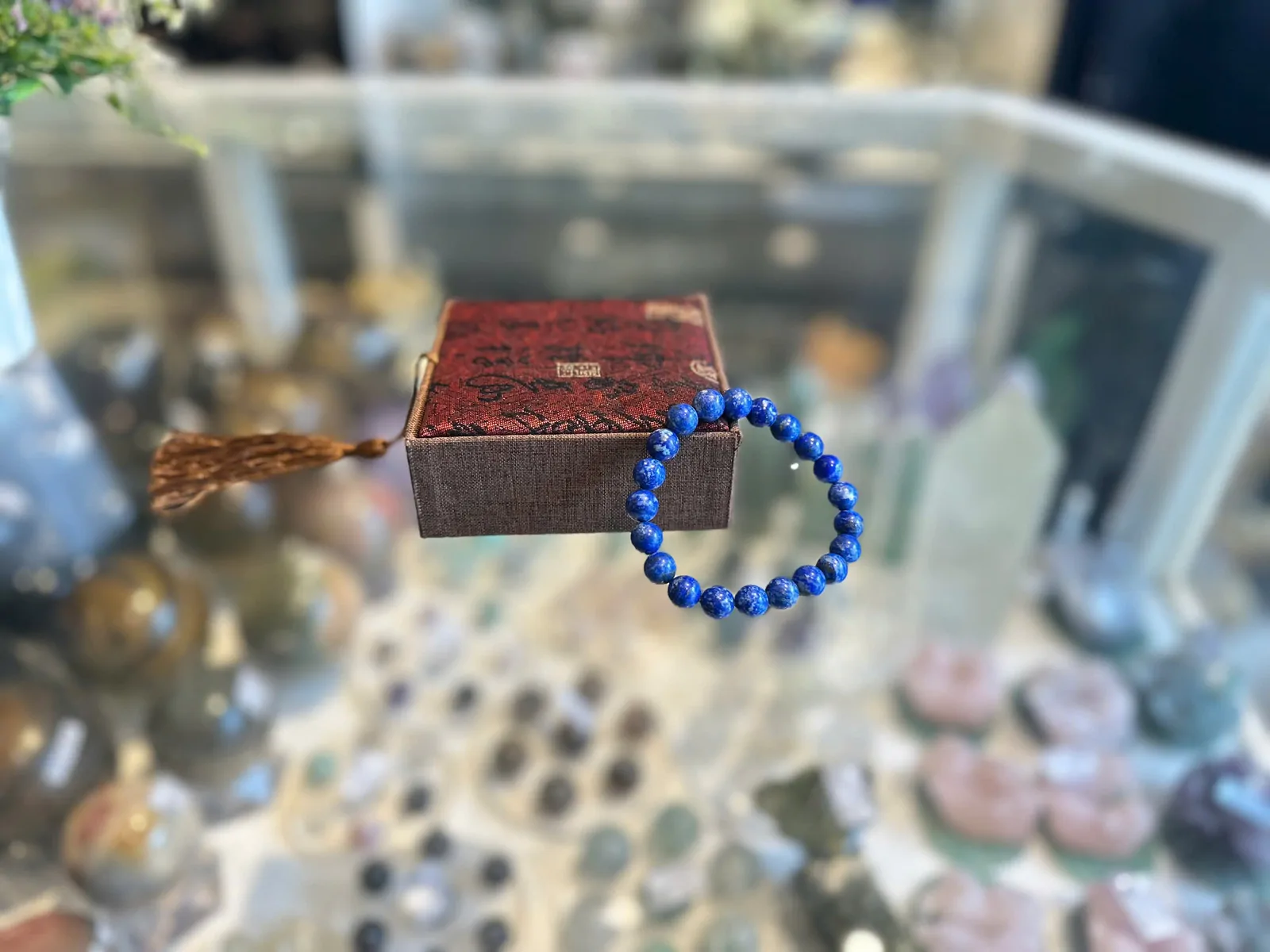 Chuỗi đá thanh kim Lapis (29.3g - 21 bi) S5105-S3-1905