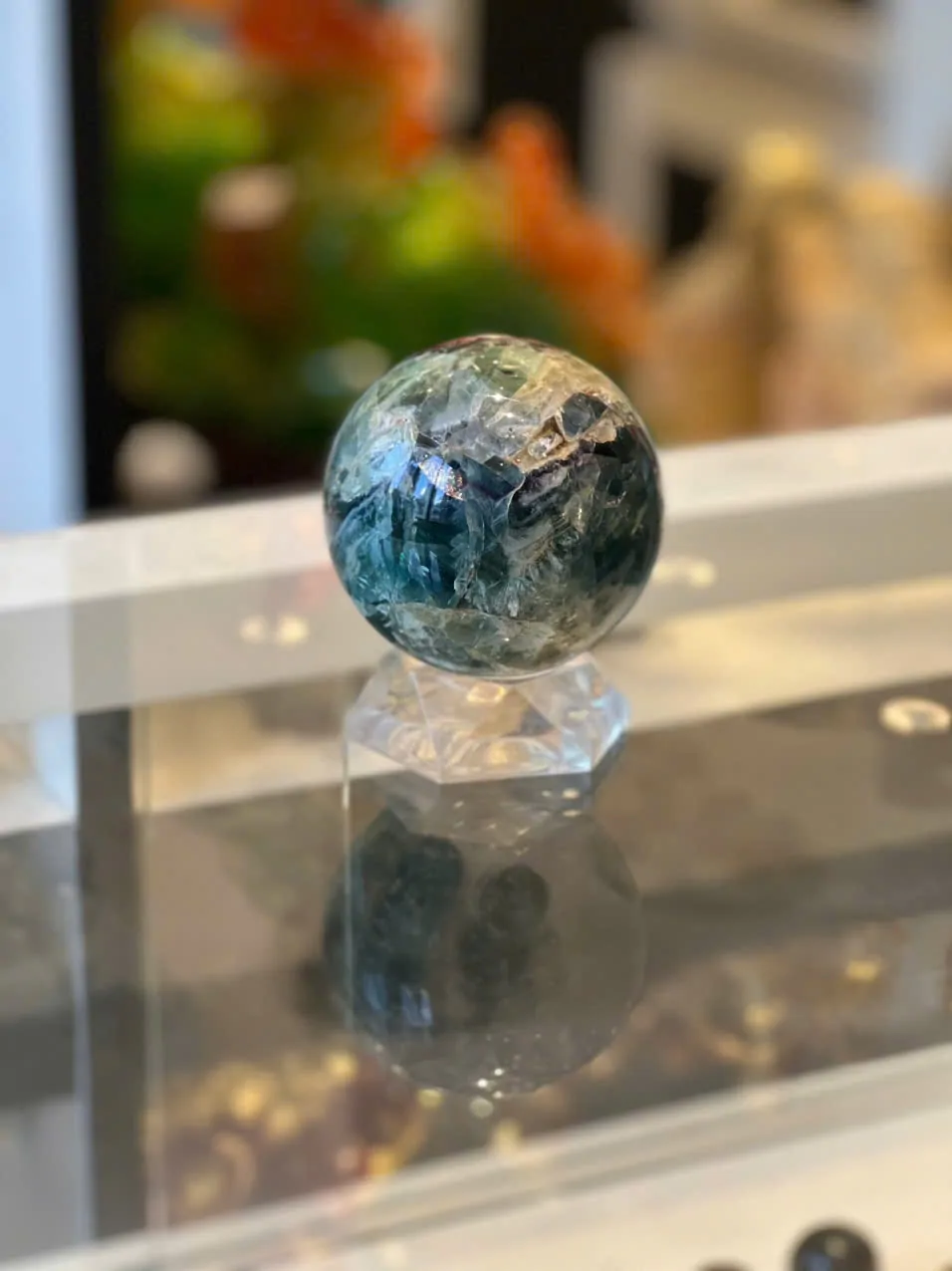 Quả cầu dạ quang xanh tím (đom đóm) HM160-S4-3733