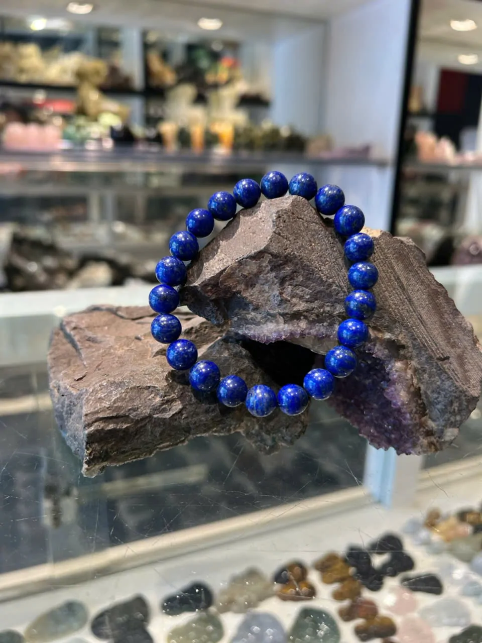 Chuỗi đá Thanh Kim Lapis( 30.6g -21 bi) S6126-S1-2630