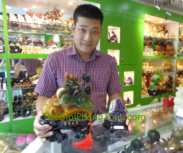 Anh Văn Thành - Khách hàng mua Tỳ Hưu Xanh Như Ý FH146 và Bông Thạch Anh Tím FH089-4823