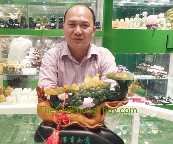 Anh Chiến-Khách hàng mua Như ý xanh đế gỗ - sự sự như ý FA231