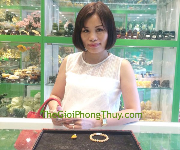 Chị Loan-Khách hàng mua Chuỗi thạch anh tóc tươi Uruguay sáng A+++(15g) FS6366-F3-2940 và Phật bản mệnh mắt mèo nhỏ (Tuất-Hợi) FS6484-8