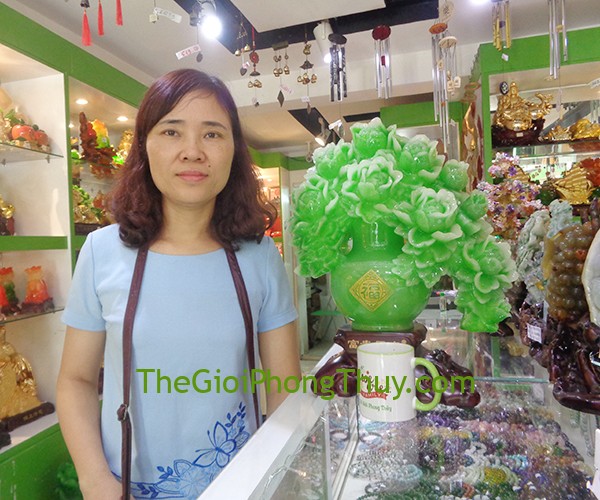 Chị Quỳnh - Khách hàng mua Mẫu đơn xanh bình ngọc xanh FG124A