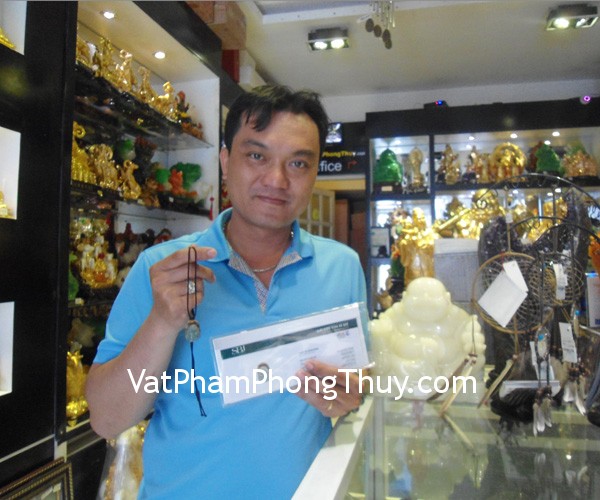 Anh Hiếu - khách hàng mua mặt Phật ngọc Phỉ Thúy A+ S823