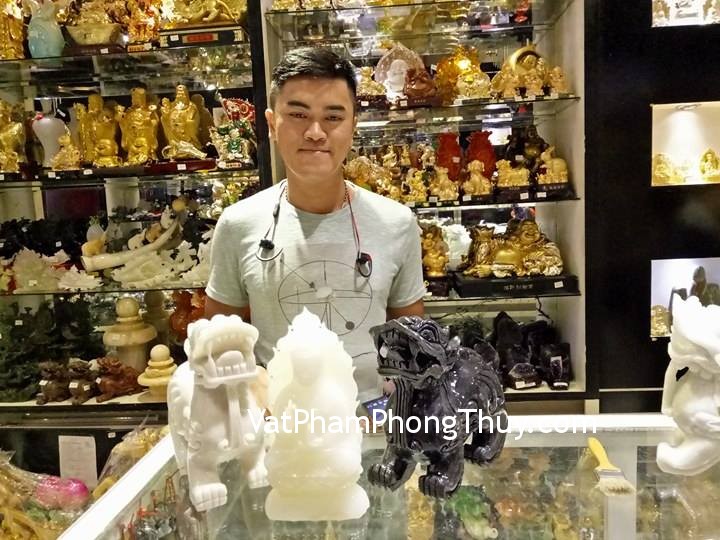 Anh Phong – khách hàng mua Phật Quan Âm Bạch Ngọc H045 và Tỳ Hưu Bắc Kinh Khủng BKD-L