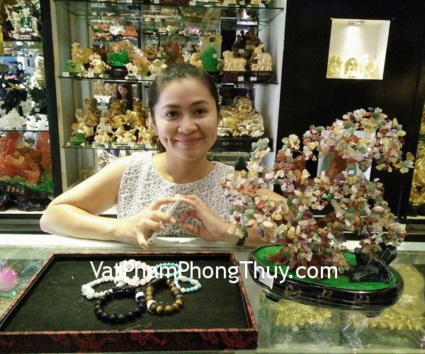 Chị Hải - khách hàng mua tỳ hưu ngọc Phỉ Thúy S6012, S6283, tỳ hưu mắt mèo S6013, tỳ hưu thạch anh hồng S6007, tỳ hưu đá hắc ngà S6008, vòng tay đá thiên hà và cây tài lộc KC003