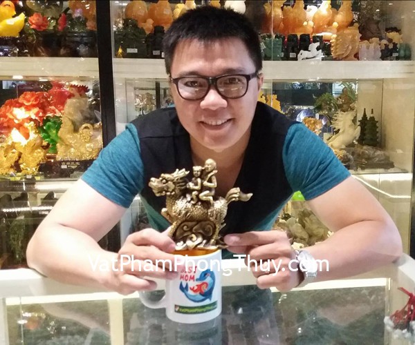 Anh Đan - khách hàng mua tượng kỳ lân tống tử D203