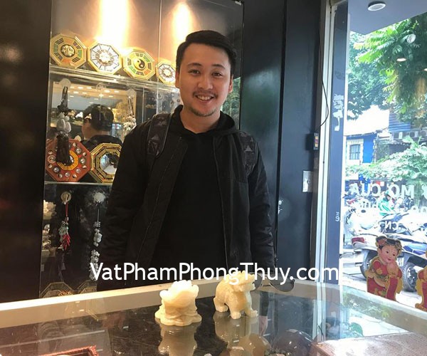 Anh Ninh- Khách hàng mua Tỳ hưu Bắc Kinh đen size chuẩn, Thiềm Thừ Cẩm Thạch size chuẩn, Mai hoa thập toàn